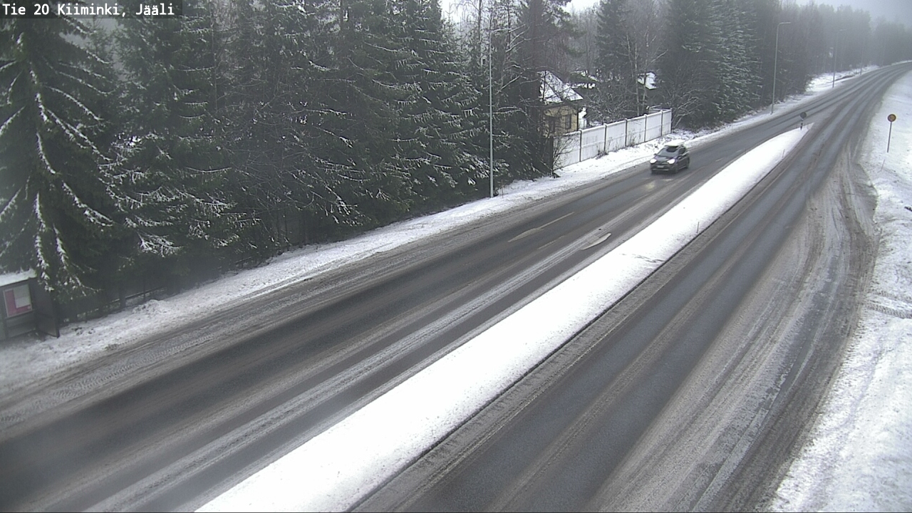 Weather Camera Image Väg 20 Uleåborg Kiiminki, Jääli, Oulu, Pohjois-Pohjanmaa