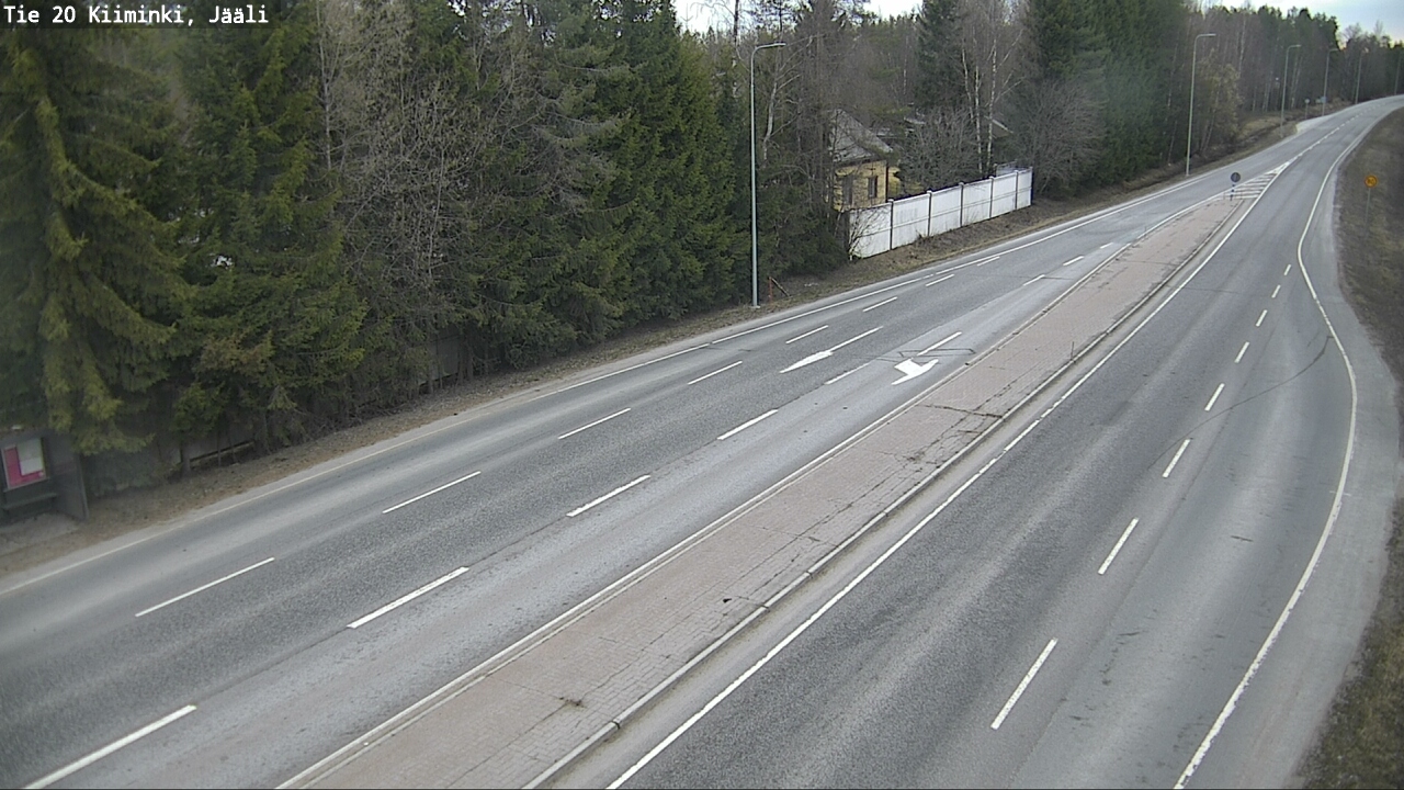 Weather Camera Image Road 20 Oulu Kiiminki, Jääli, Oulu, Pohjois-Pohjanmaa