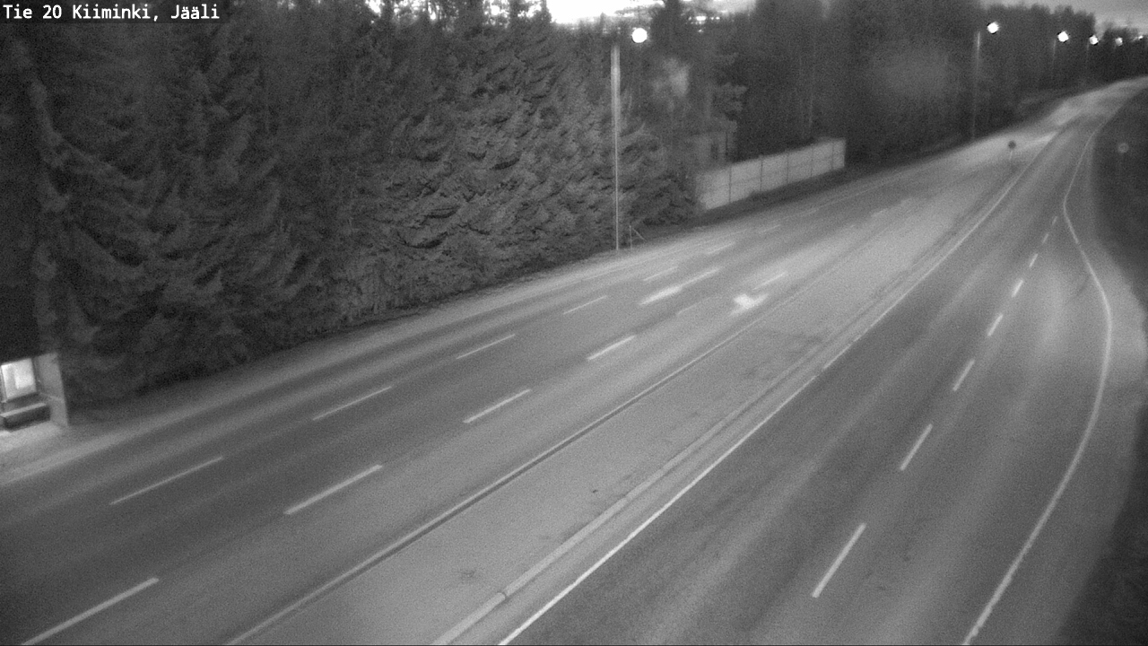 Weather Camera Image Väg 20 Uleåborg Kiiminki, Jääli, Oulu, Pohjois-Pohjanmaa