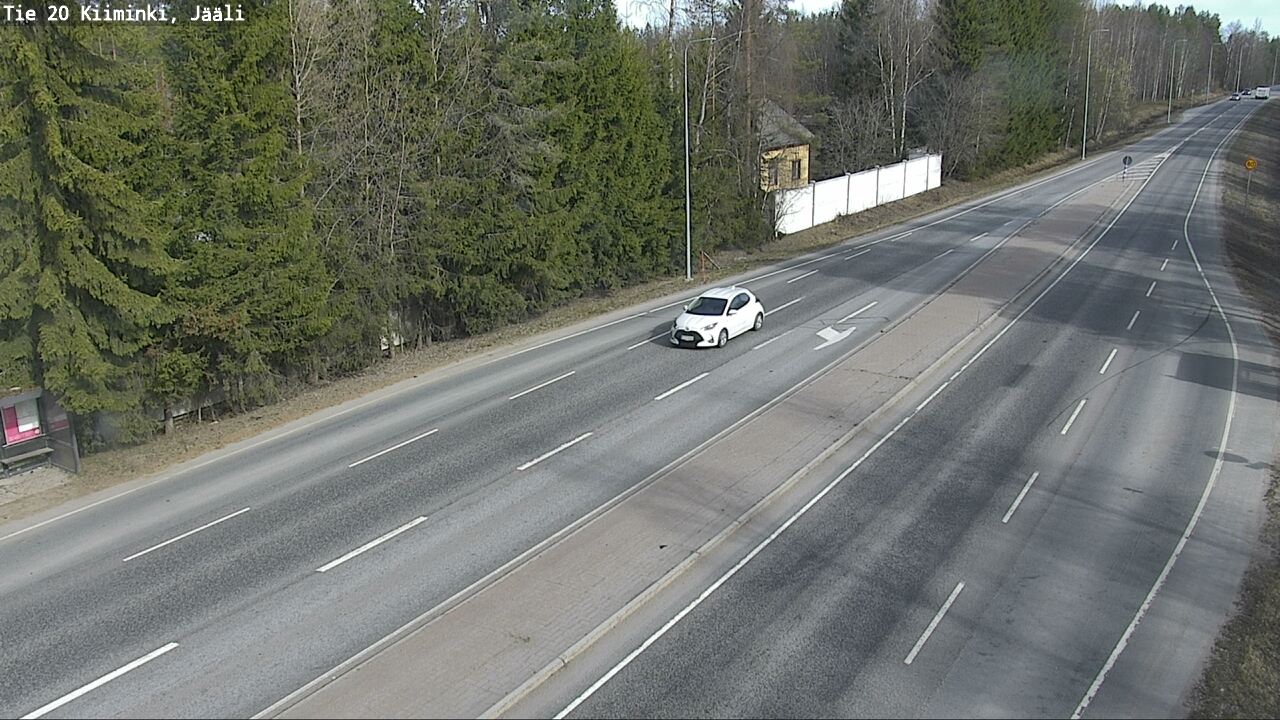 Weather Camera Image Road 20 Oulu Kiiminki, Jääli, Oulu, Pohjois-Pohjanmaa
