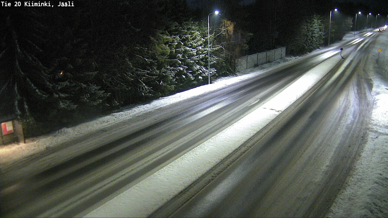 Weather Camera Image Väg 20 Uleåborg Kiiminki, Jääli, Oulu, Pohjois-Pohjanmaa