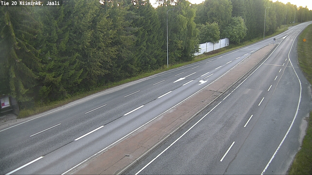 Weather Camera Image Väg 20 Uleåborg Kiiminki, Jääli, Oulu, Pohjois-Pohjanmaa