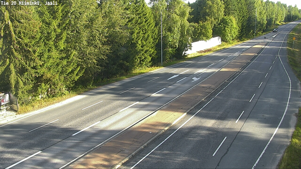 Weather Camera Image Road 20 Oulu Kiiminki, Jääli, Oulu, Pohjois-Pohjanmaa