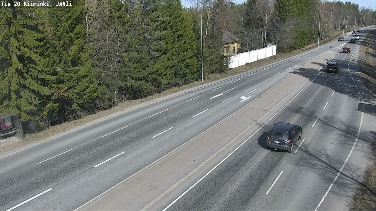 Weather Camera Image Road 20 Oulu Kiiminki, Jääli, Oulu, Pohjois-Pohjanmaa