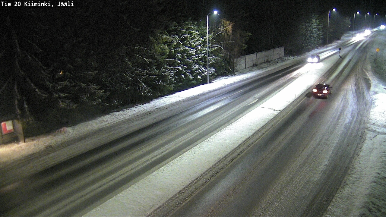Weather Camera Image Väg 20 Uleåborg Kiiminki, Jääli, Oulu, Pohjois-Pohjanmaa