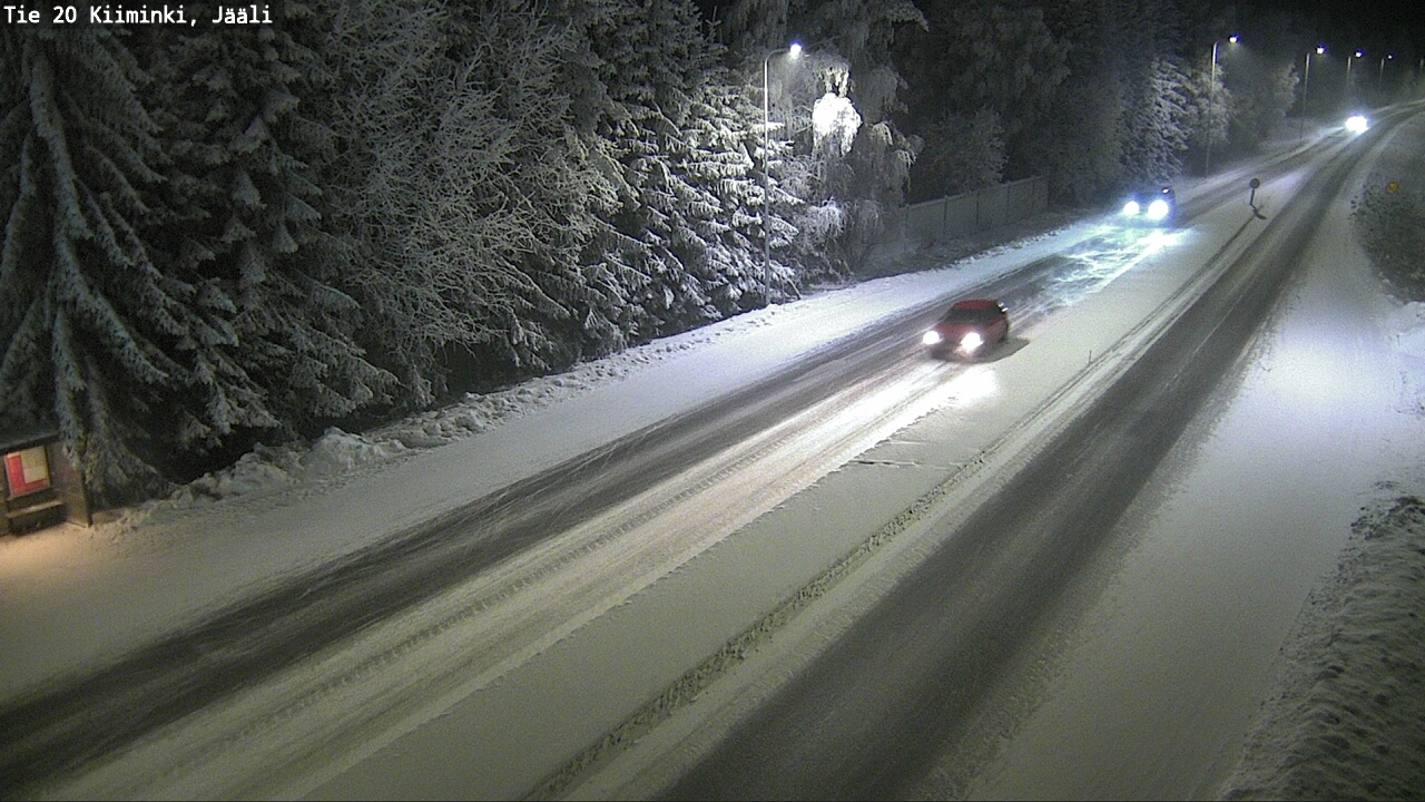 Weather Camera Image Väg 20 Uleåborg Kiiminki, Jääli, Oulu, Pohjois-Pohjanmaa
