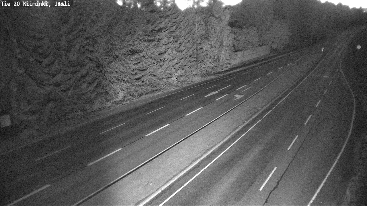 Weather Camera Image Väg 20 Uleåborg Kiiminki, Jääli, Oulu, Pohjois-Pohjanmaa