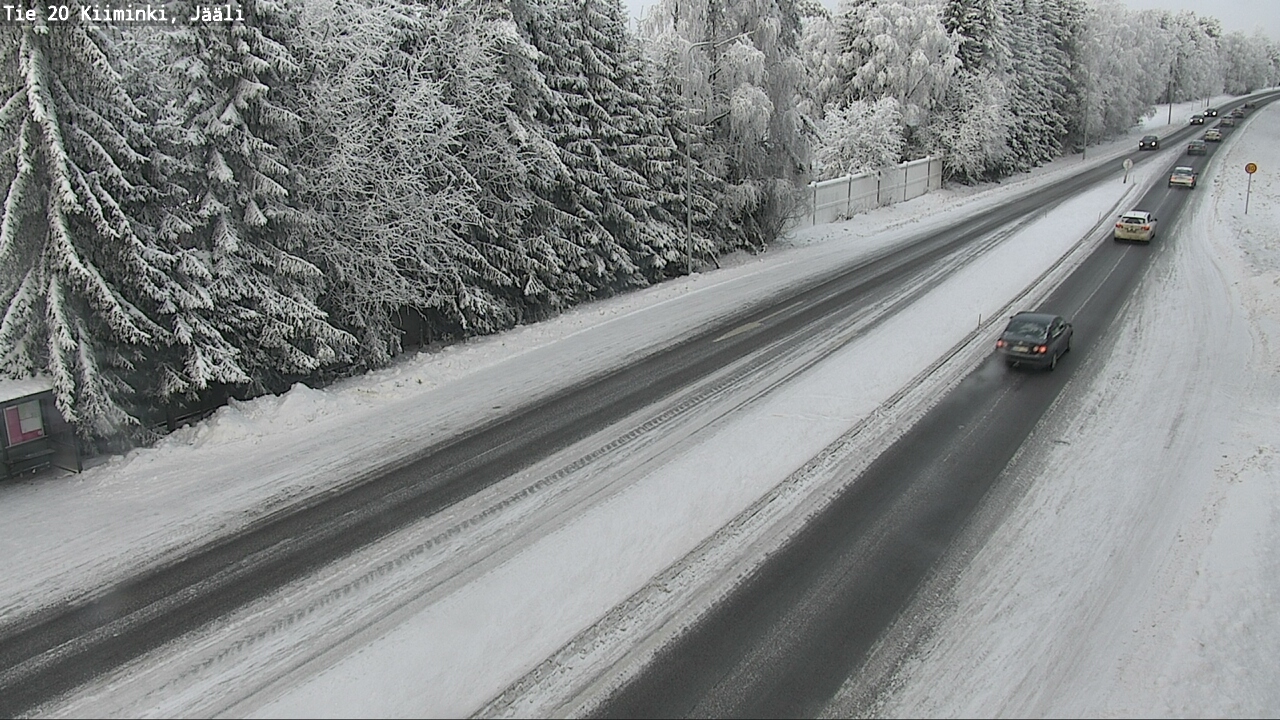 Weather Camera Image Väg 20 Uleåborg Kiiminki, Jääli, Oulu, Pohjois-Pohjanmaa