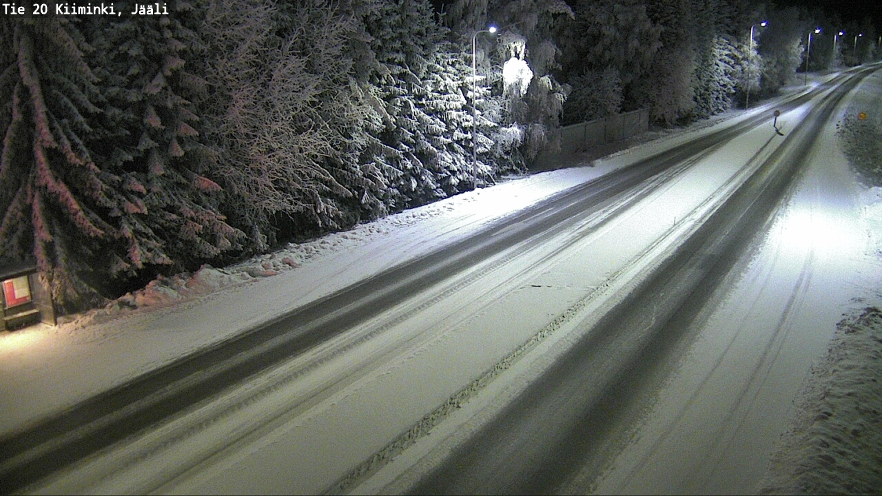 Weather Camera Image Väg 20 Uleåborg Kiiminki, Jääli, Oulu, Pohjois-Pohjanmaa
