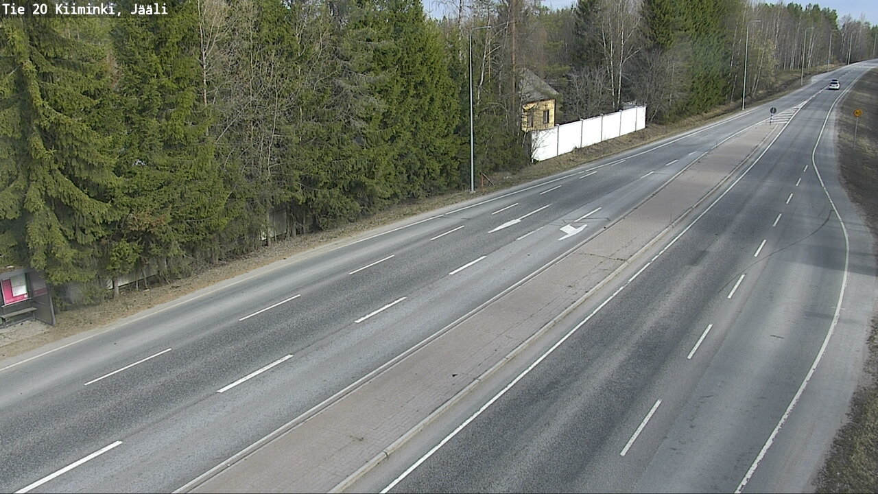 Weather Camera Image Road 20 Oulu Kiiminki, Jääli, Oulu, Pohjois-Pohjanmaa