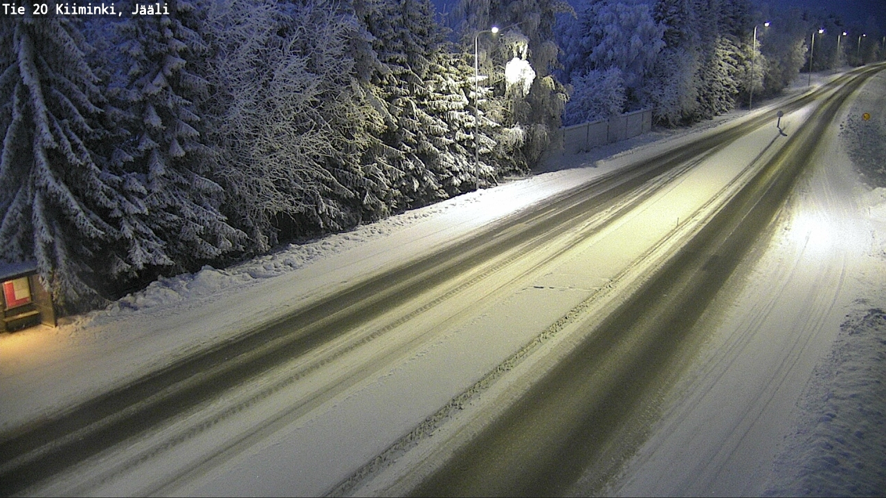 Weather Camera Image Väg 20 Uleåborg Kiiminki, Jääli, Oulu, Pohjois-Pohjanmaa