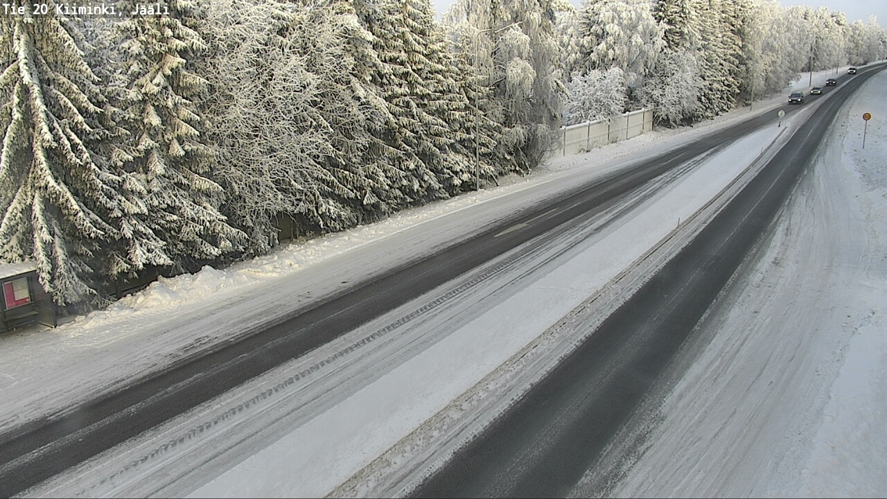 Weather Camera Image Väg 20 Uleåborg Kiiminki, Jääli, Oulu, Pohjois-Pohjanmaa