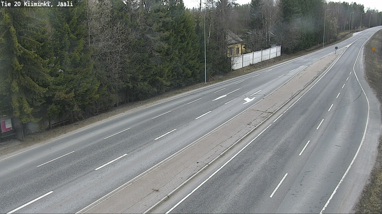 Weather Camera Image Road 20 Oulu Kiiminki, Jääli, Oulu, Pohjois-Pohjanmaa