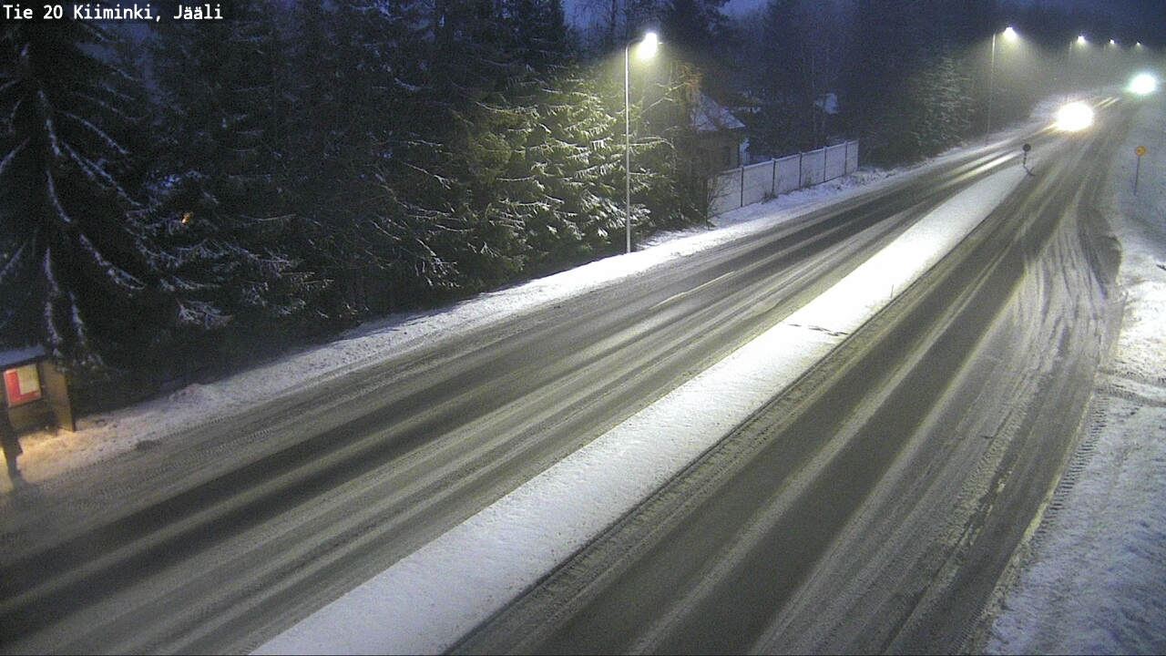 Weather Camera Image Road 20 Oulu Kiiminki, Jääli, Oulu, Pohjois-Pohjanmaa