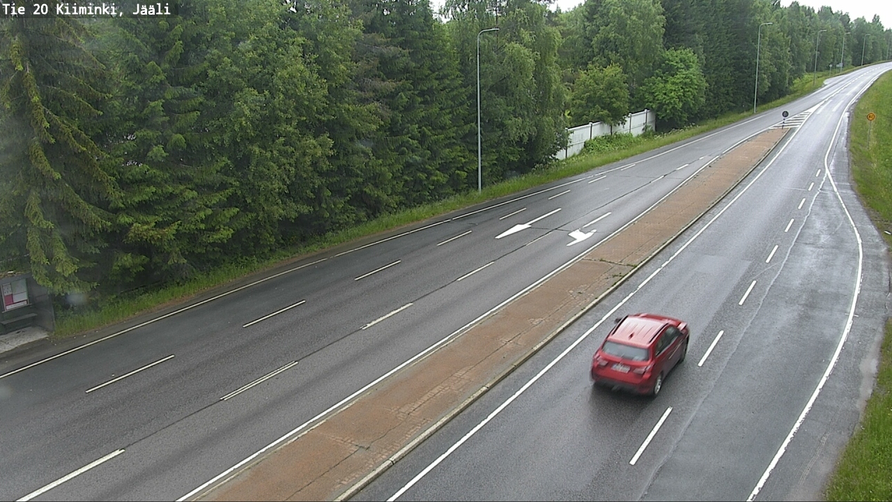 Weather Camera Image Road 20 Oulu Kiiminki, Jääli, Oulu, Pohjois-Pohjanmaa