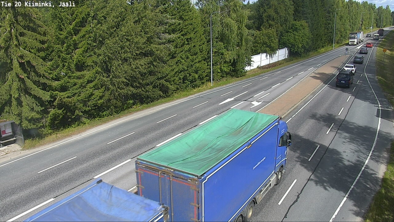 Weather Camera Image Väg 20 Uleåborg Kiiminki, Jääli, Oulu, Pohjois-Pohjanmaa