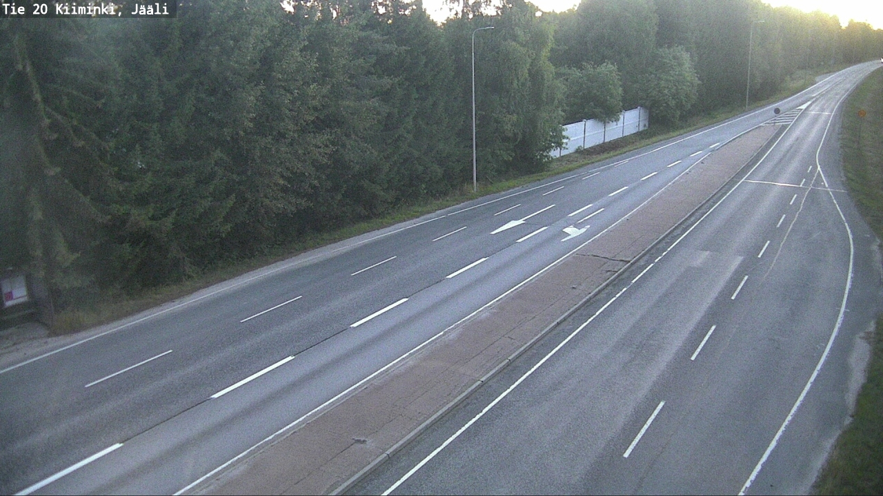 Weather Camera Image Väg 20 Uleåborg Kiiminki, Jääli, Oulu, Pohjois-Pohjanmaa