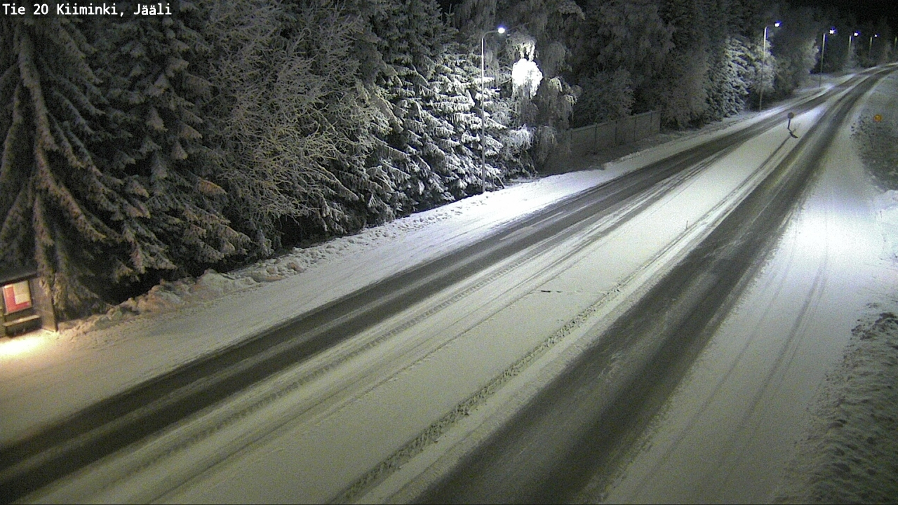 Weather Camera Image Väg 20 Uleåborg Kiiminki, Jääli, Oulu, Pohjois-Pohjanmaa