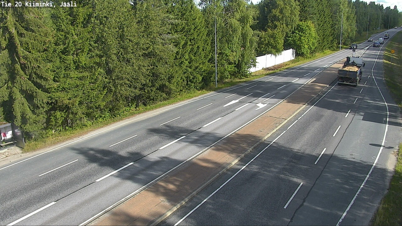 Weather Camera Image Road 20 Oulu Kiiminki, Jääli, Oulu, Pohjois-Pohjanmaa