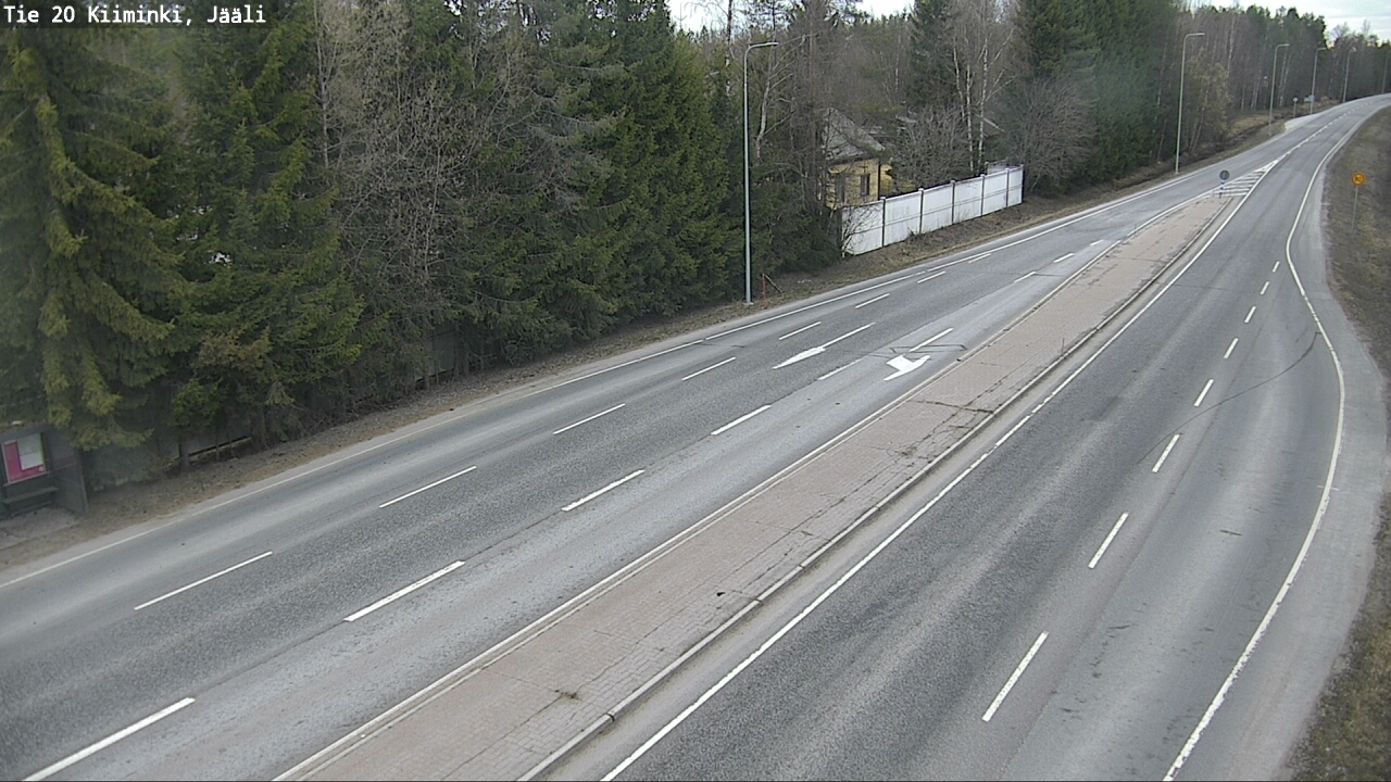 Weather Camera Image Road 20 Oulu Kiiminki, Jääli, Oulu, Pohjois-Pohjanmaa