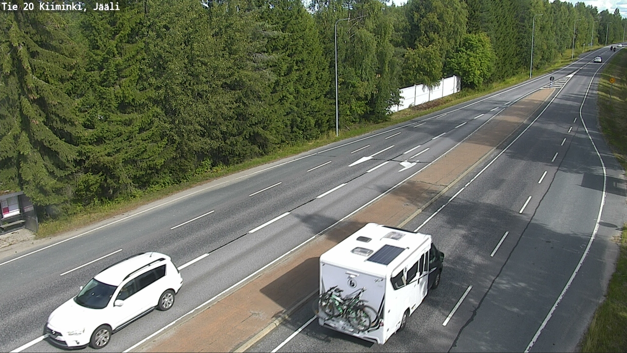 Weather Camera Image Road 20 Oulu Kiiminki, Jääli, Oulu, Pohjois-Pohjanmaa