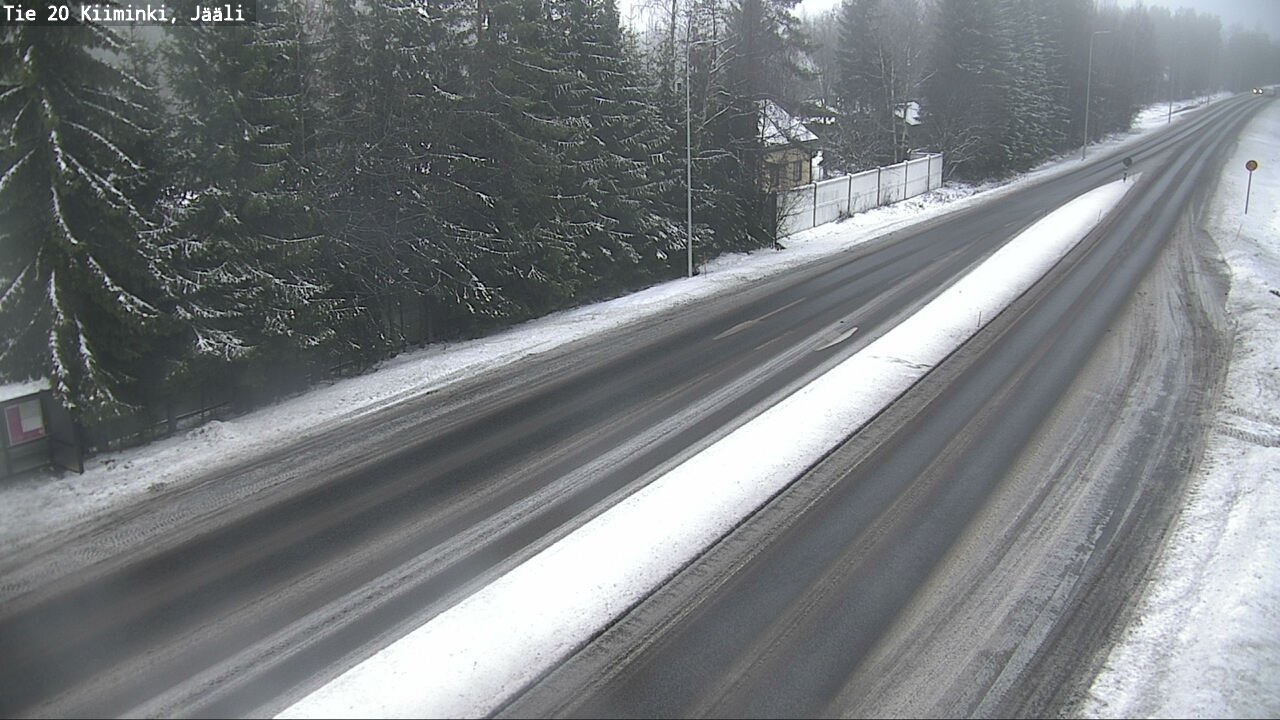 Weather Camera Image Väg 20 Uleåborg Kiiminki, Jääli, Oulu, Pohjois-Pohjanmaa
