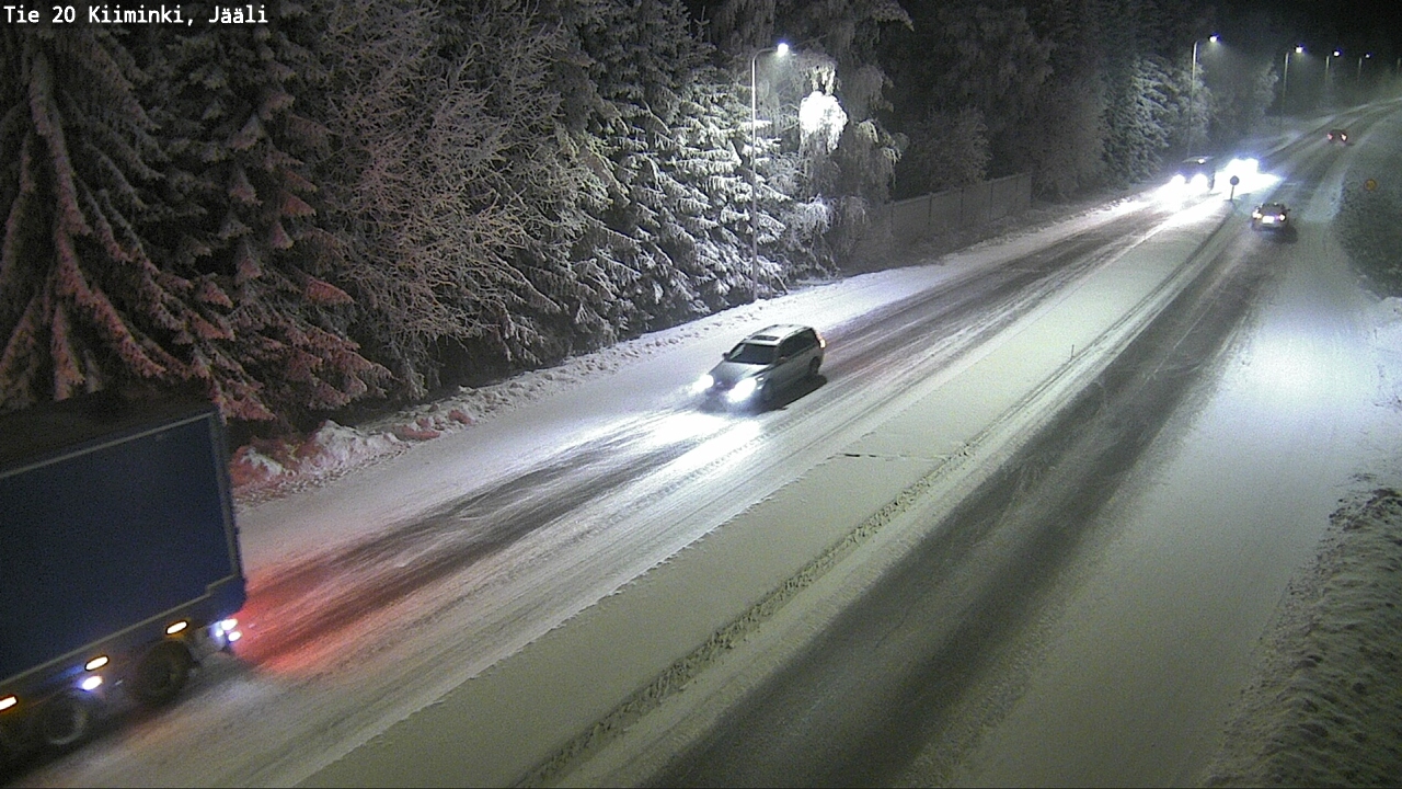 Weather Camera Image Väg 20 Uleåborg Kiiminki, Jääli, Oulu, Pohjois-Pohjanmaa