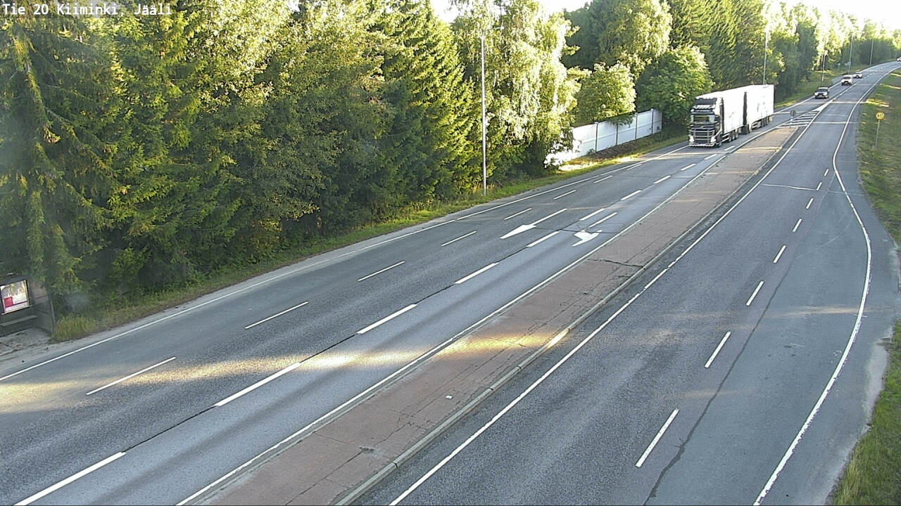 Weather Camera Image Väg 20 Uleåborg Kiiminki, Jääli, Oulu, Pohjois-Pohjanmaa