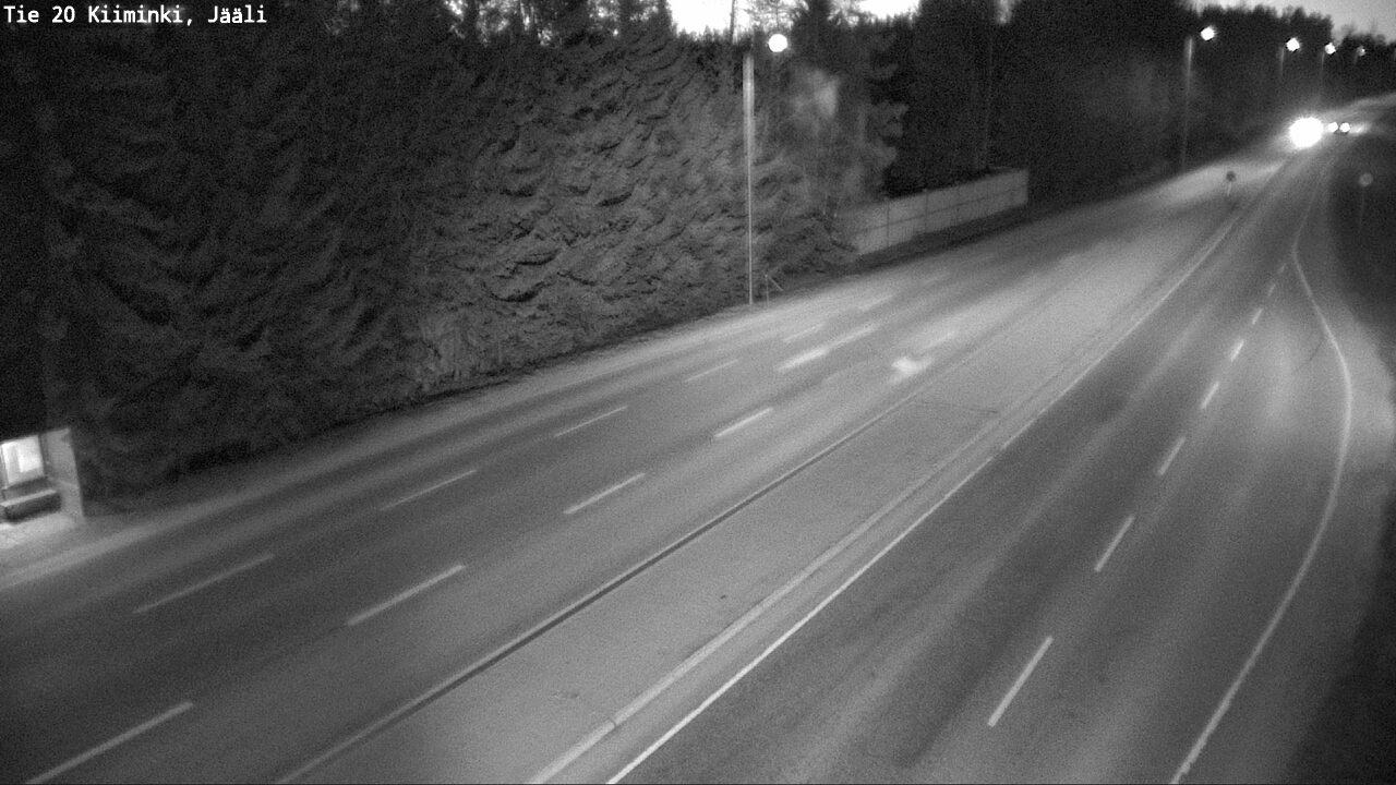 Weather Camera Image Väg 20 Uleåborg Kiiminki, Jääli, Oulu, Pohjois-Pohjanmaa