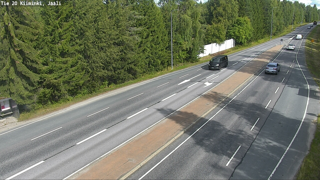 Weather Camera Image Road 20 Oulu Kiiminki, Jääli, Oulu, Pohjois-Pohjanmaa