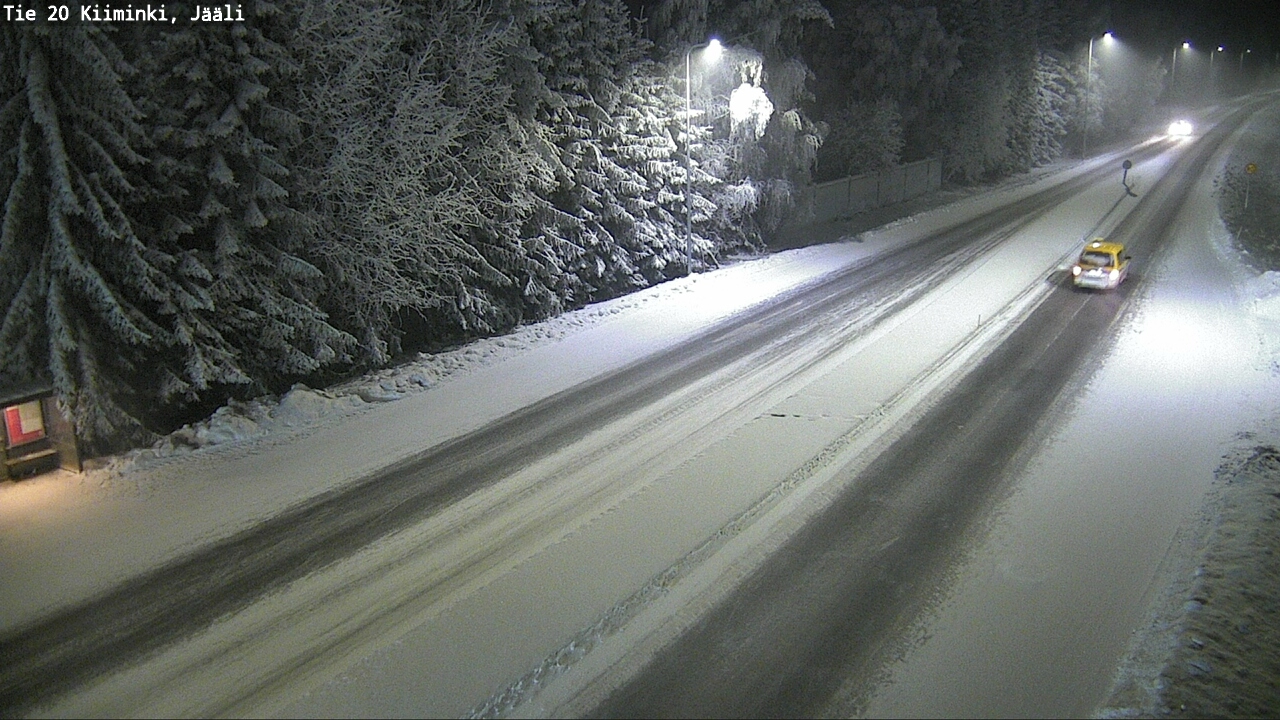 Weather Camera Image Väg 20 Uleåborg Kiiminki, Jääli, Oulu, Pohjois-Pohjanmaa