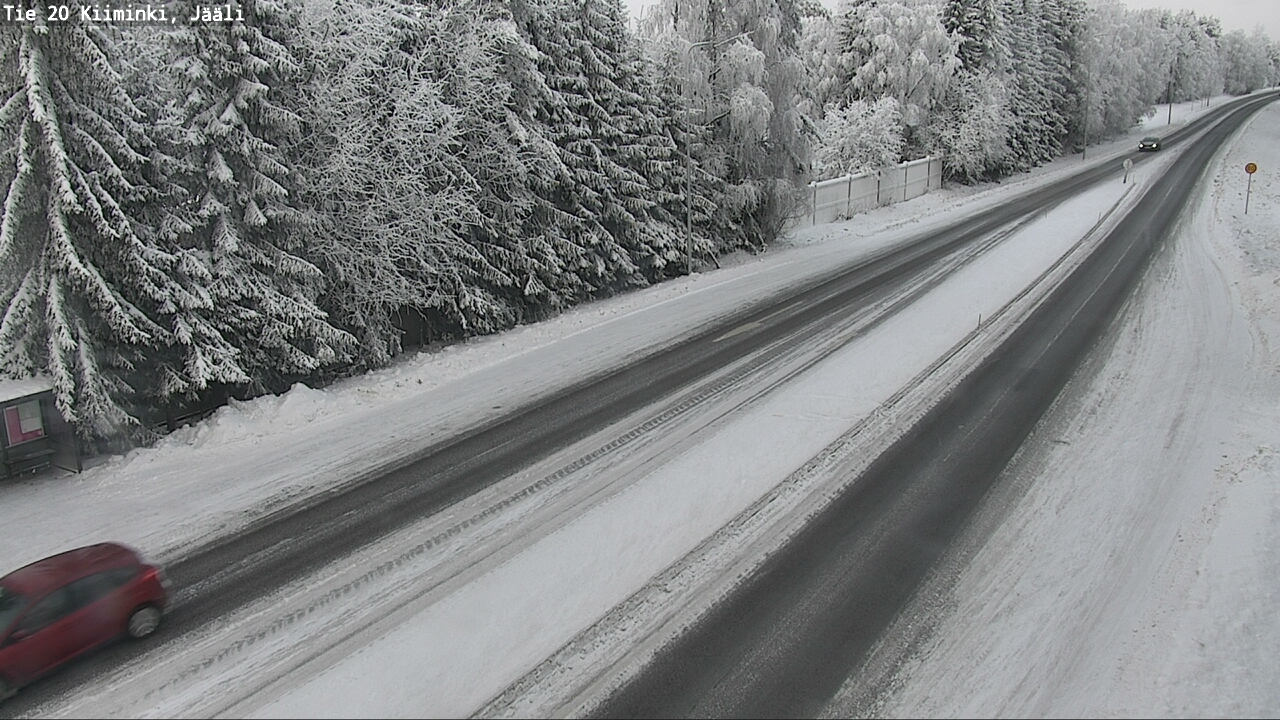 Weather Camera Image Väg 20 Uleåborg Kiiminki, Jääli, Oulu, Pohjois-Pohjanmaa