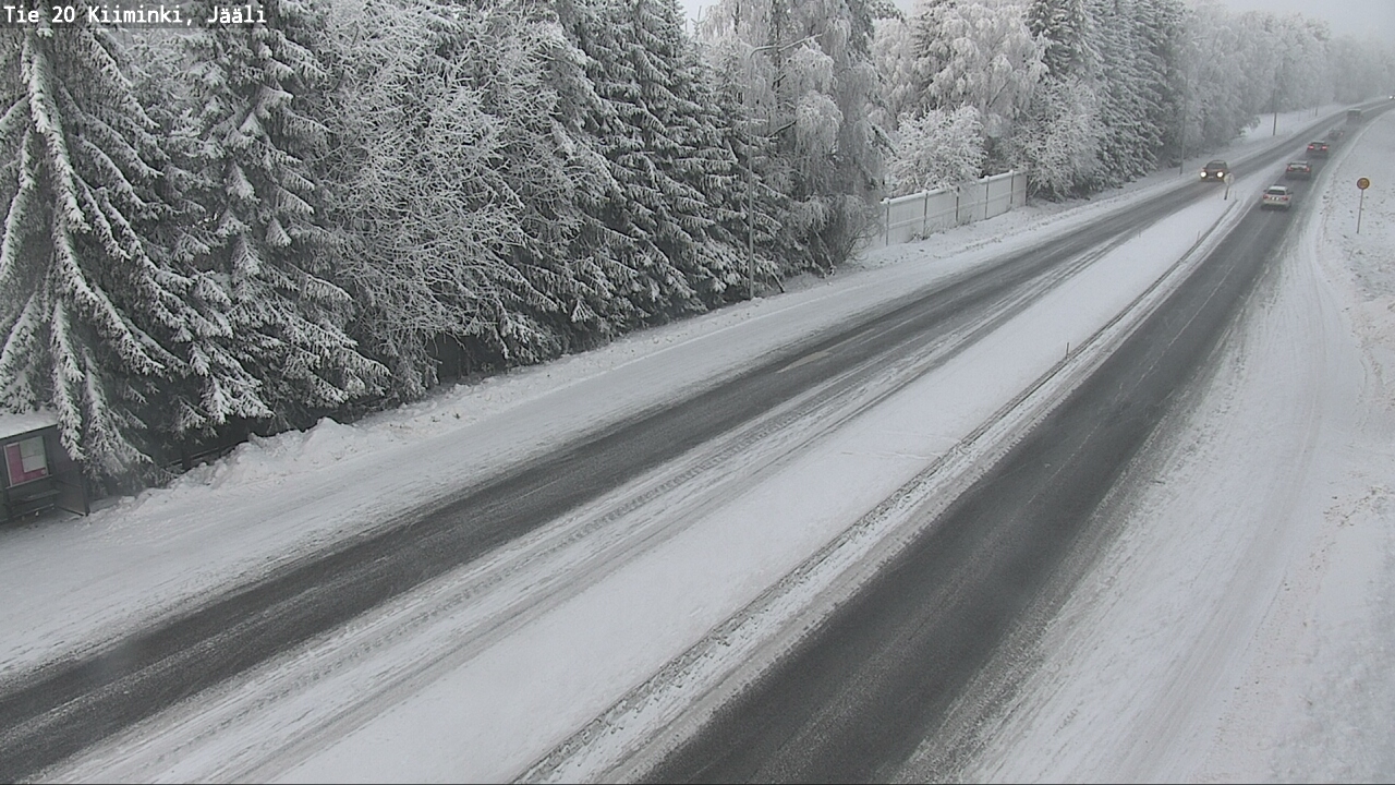 Weather Camera Image Väg 20 Uleåborg Kiiminki, Jääli, Oulu, Pohjois-Pohjanmaa
