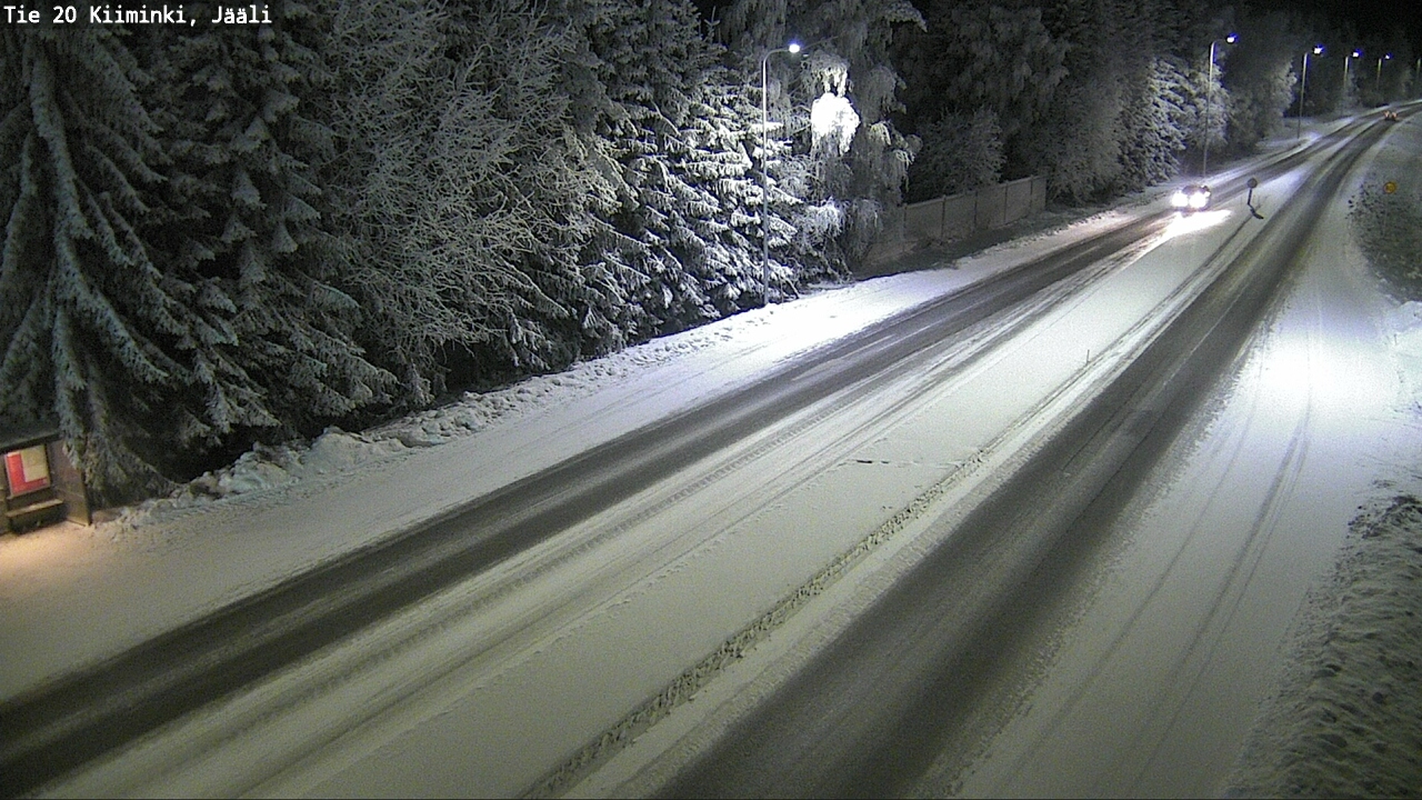 Weather Camera Image Väg 20 Uleåborg Kiiminki, Jääli, Oulu, Pohjois-Pohjanmaa