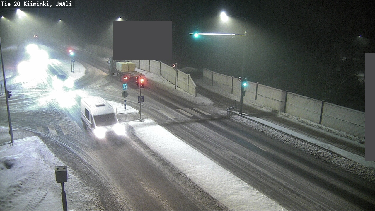 Weather Camera Image Road 20 Oulu Kiiminki, Jääli, Oulu, Pohjois-Pohjanmaa