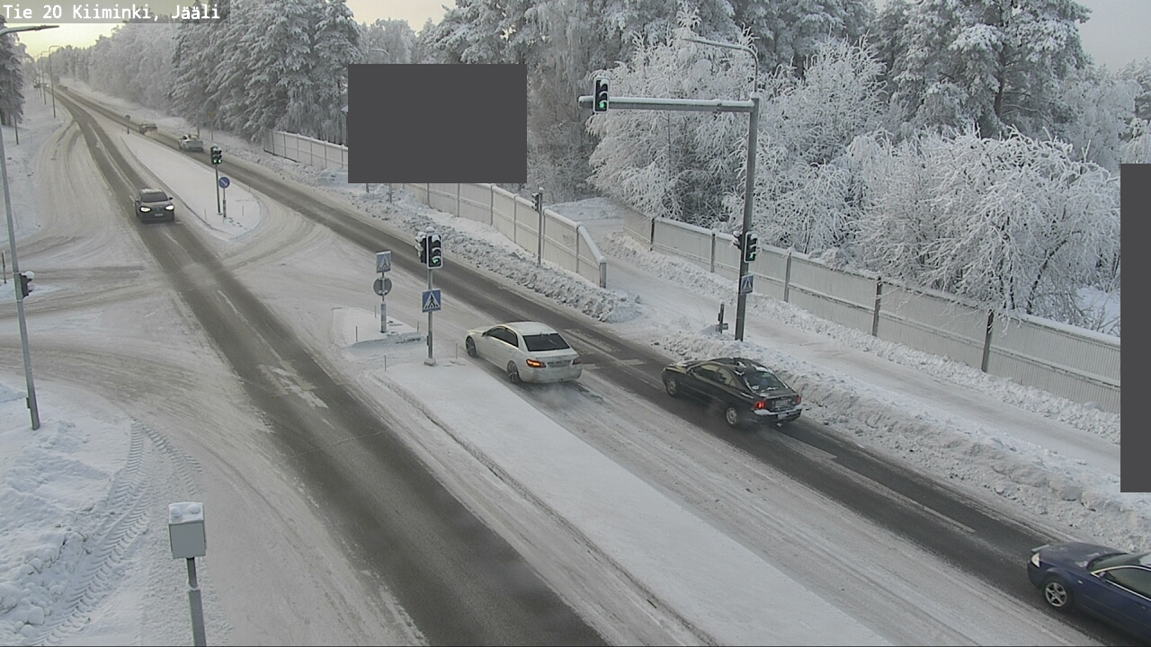 Weather Camera Image Väg 20 Uleåborg Kiiminki, Jääli, Oulu, Pohjois-Pohjanmaa