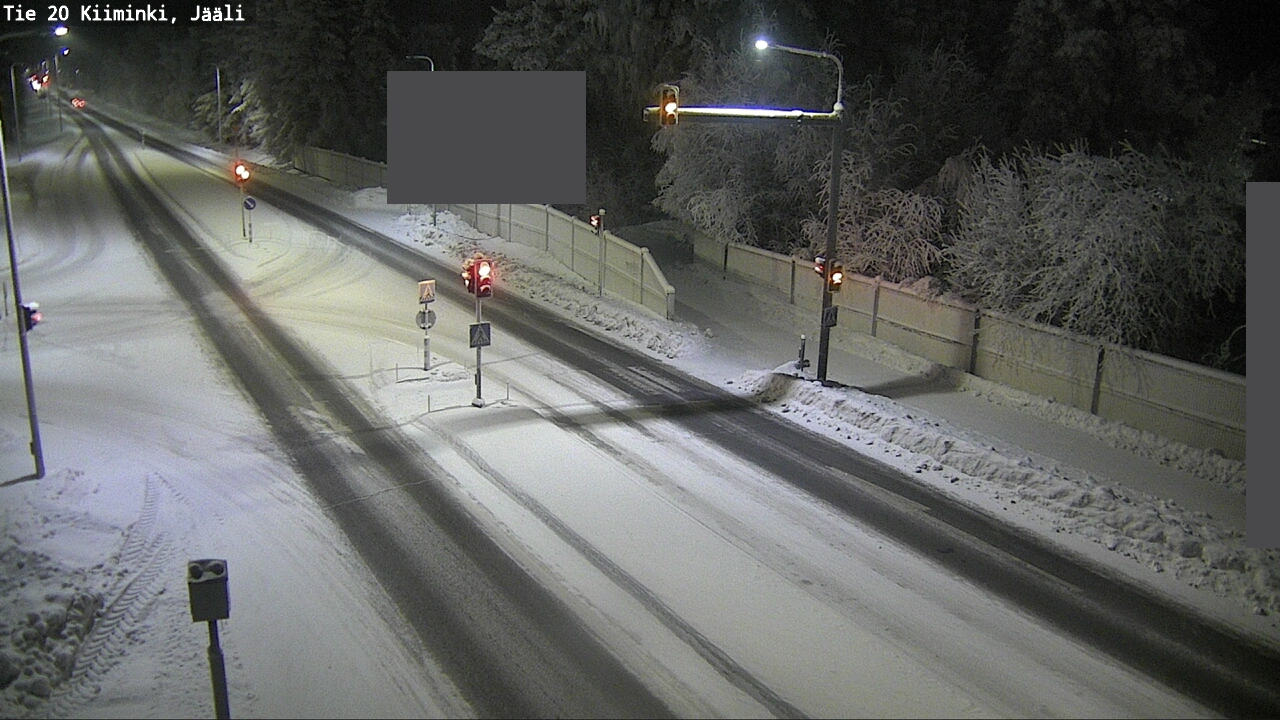 Weather Camera Image Väg 20 Uleåborg Kiiminki, Jääli, Oulu, Pohjois-Pohjanmaa