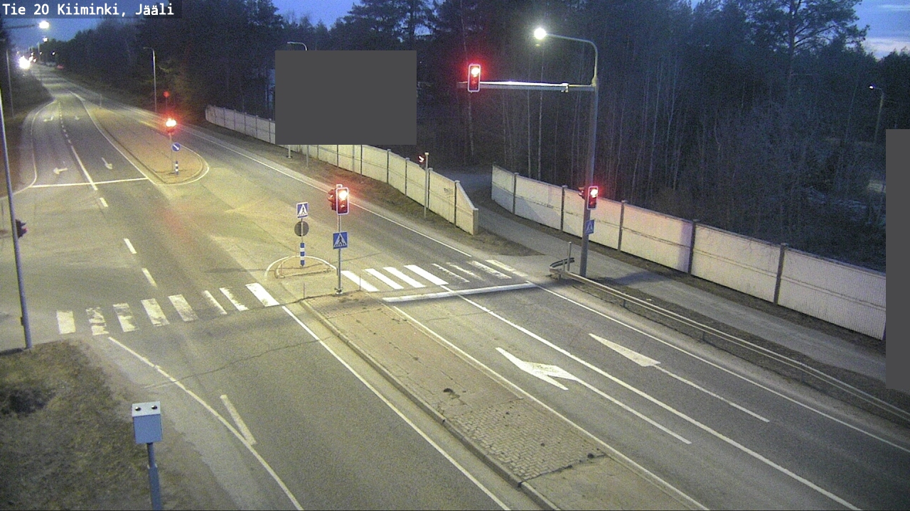Weather Camera Image Road 20 Oulu Kiiminki, Jääli, Oulu, Pohjois-Pohjanmaa