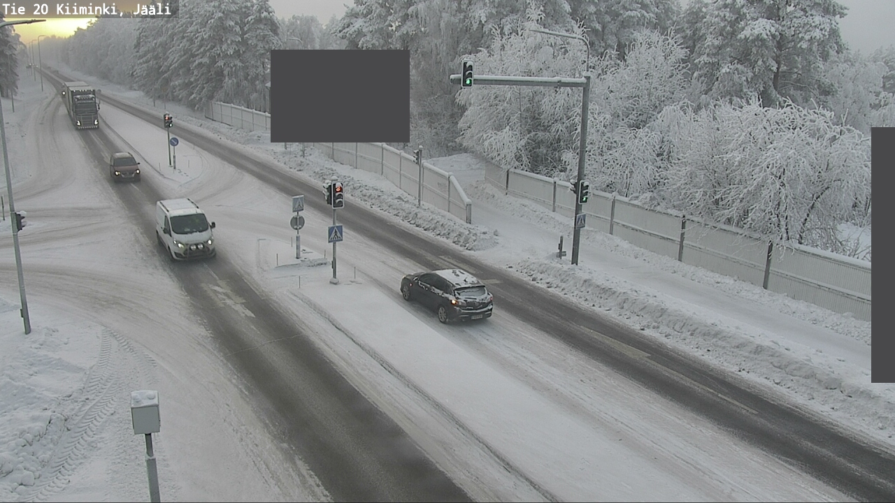 Weather Camera Image Väg 20 Uleåborg Kiiminki, Jääli, Oulu, Pohjois-Pohjanmaa