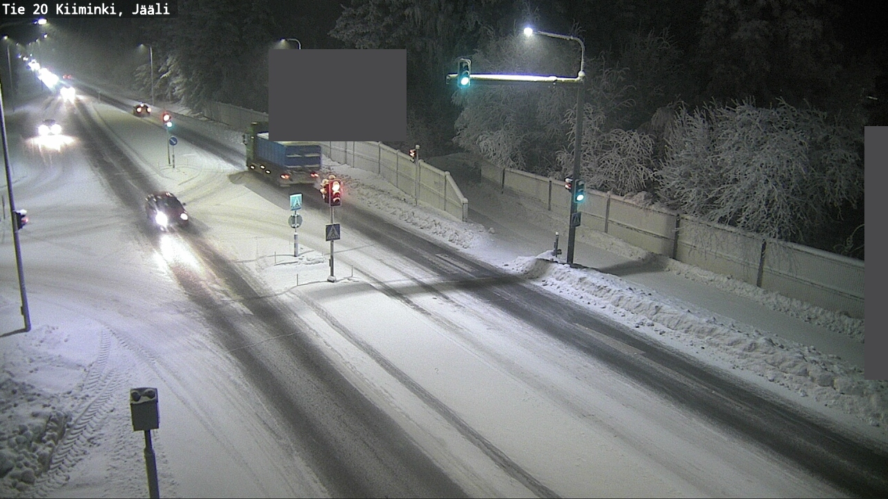 Weather Camera Image Väg 20 Uleåborg Kiiminki, Jääli, Oulu, Pohjois-Pohjanmaa
