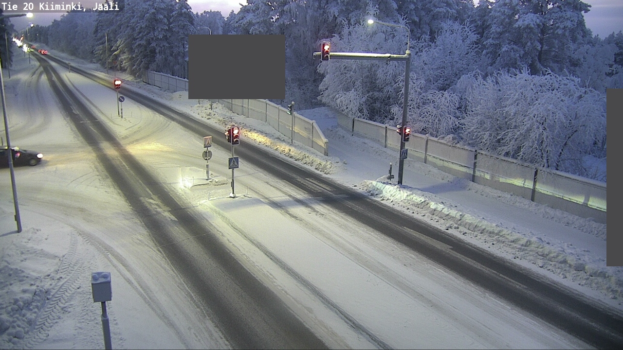 Weather Camera Image Väg 20 Uleåborg Kiiminki, Jääli, Oulu, Pohjois-Pohjanmaa