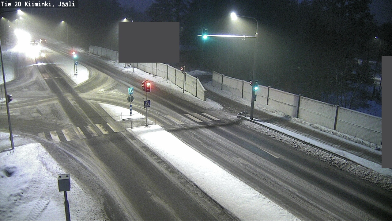 Weather Camera Image Road 20 Oulu Kiiminki, Jääli, Oulu, Pohjois-Pohjanmaa