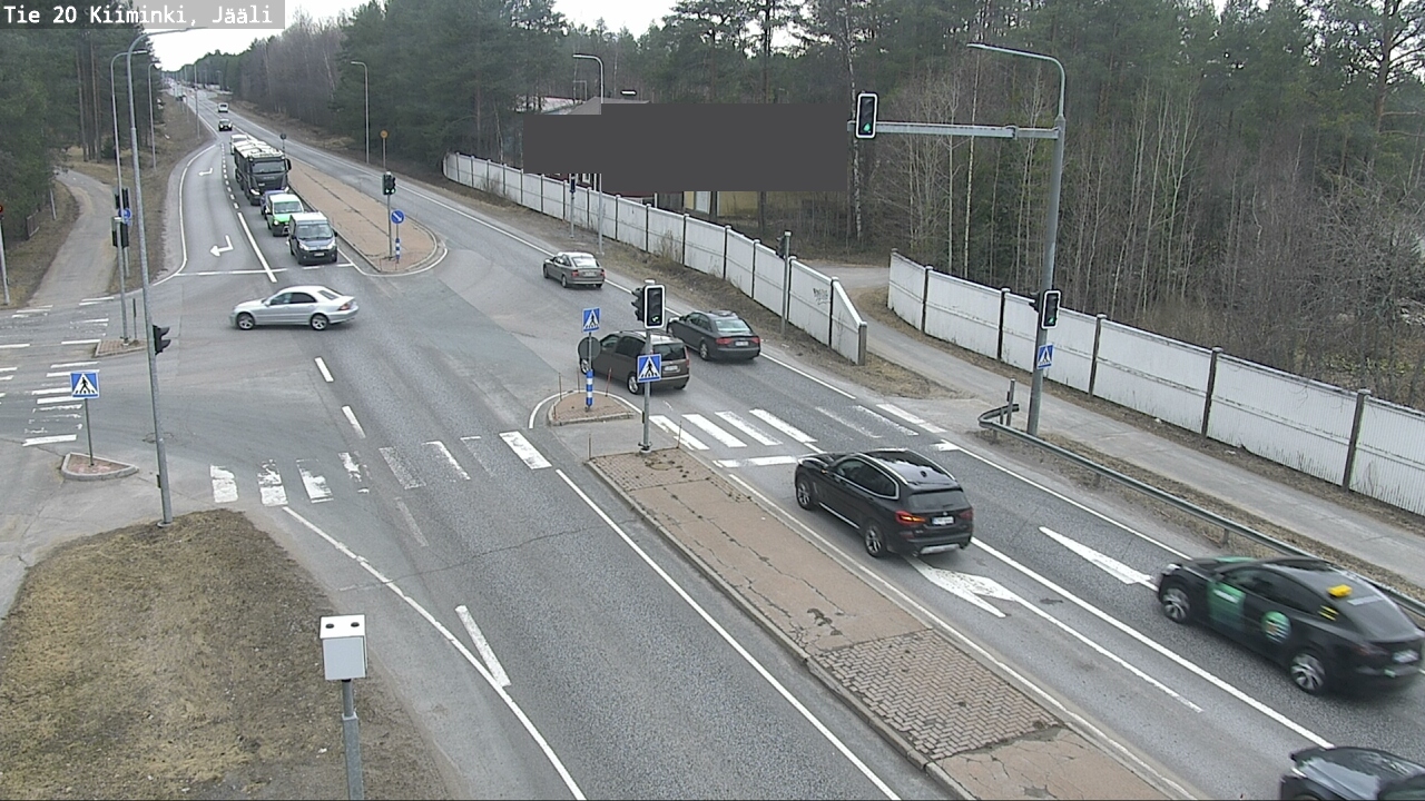 Weather Camera Image Väg 20 Uleåborg Kiiminki, Jääli, Oulu, Pohjois-Pohjanmaa