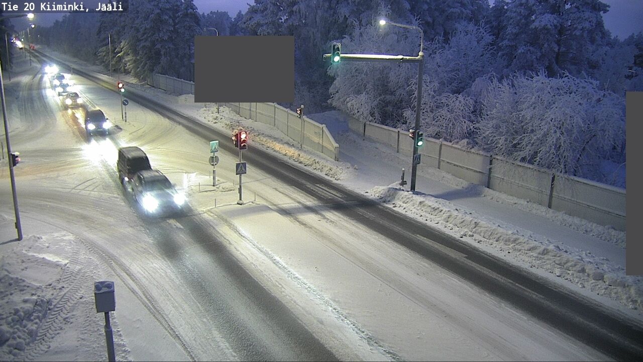 Weather Camera Image Väg 20 Uleåborg Kiiminki, Jääli, Oulu, Pohjois-Pohjanmaa