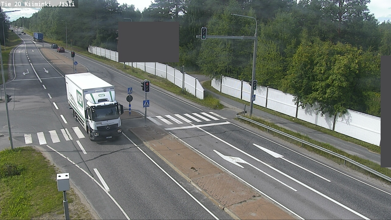 Weather Camera Image Väg 20 Uleåborg Kiiminki, Jääli, Oulu, Pohjois-Pohjanmaa