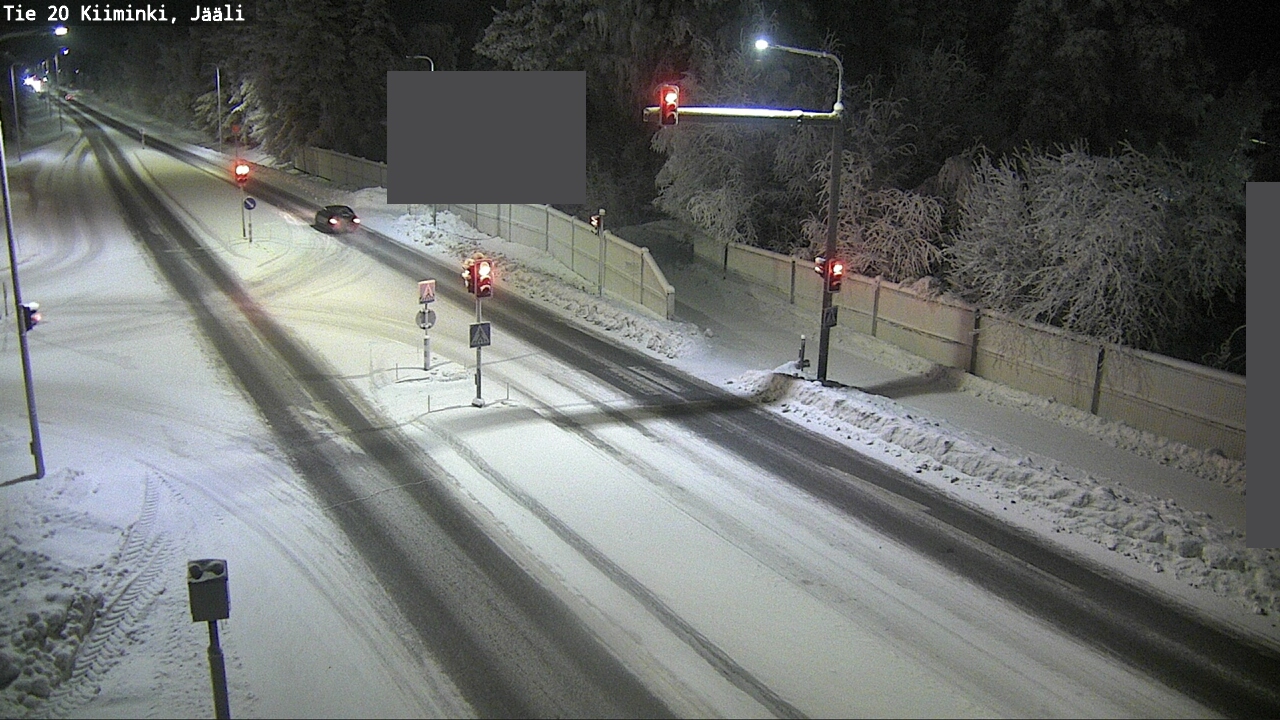 Weather Camera Image Väg 20 Uleåborg Kiiminki, Jääli, Oulu, Pohjois-Pohjanmaa