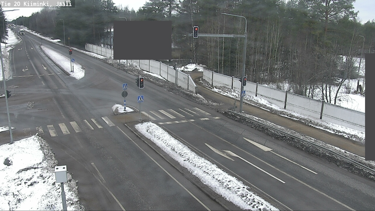 Weather Camera Image Väg 20 Uleåborg Kiiminki, Jääli, Oulu, Pohjois-Pohjanmaa