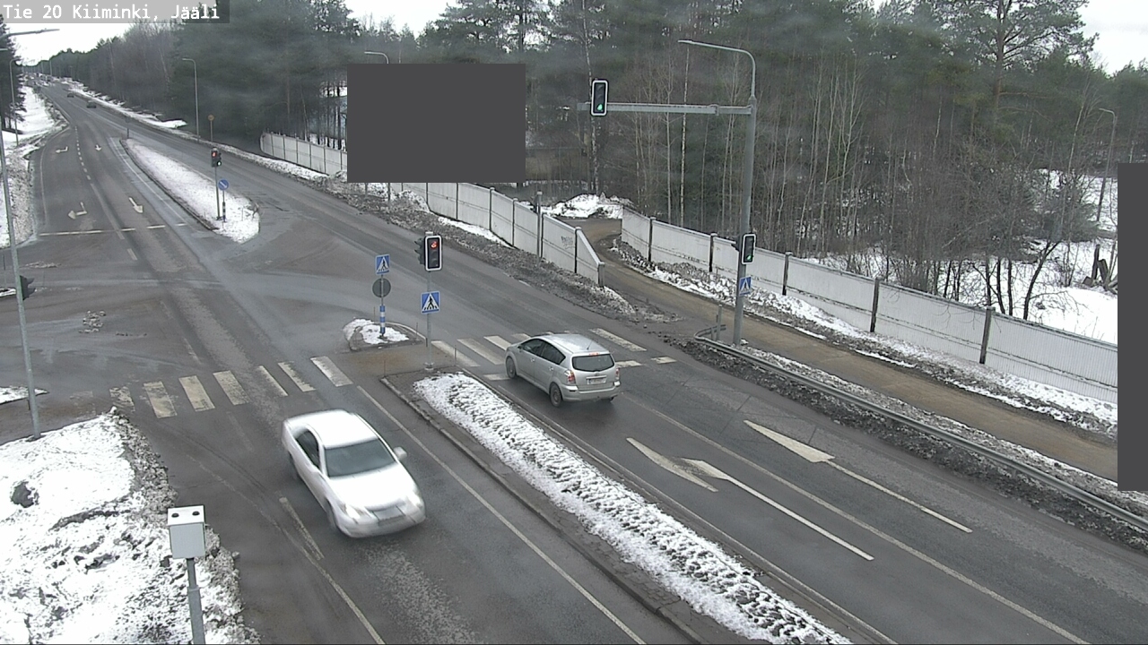 Weather Camera Image Road 20 Oulu Kiiminki, Jääli, Oulu, Pohjois-Pohjanmaa