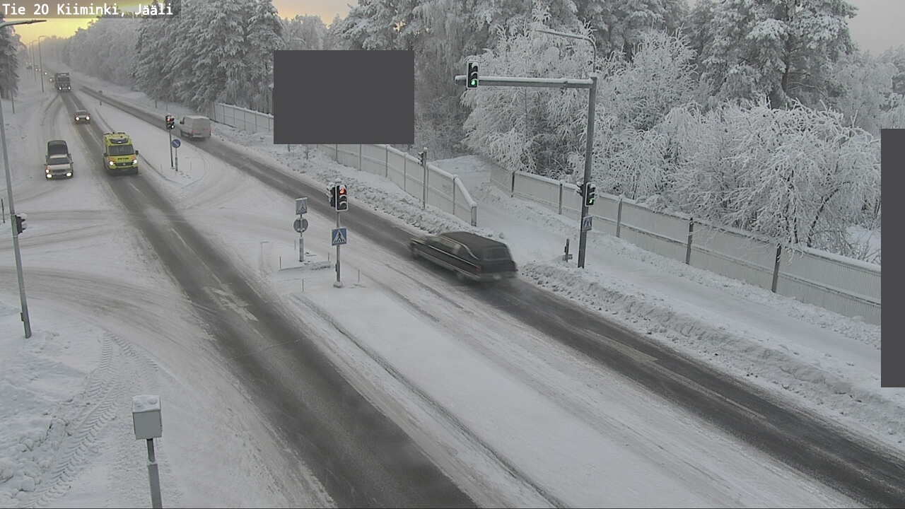 Weather Camera Image Väg 20 Uleåborg Kiiminki, Jääli, Oulu, Pohjois-Pohjanmaa