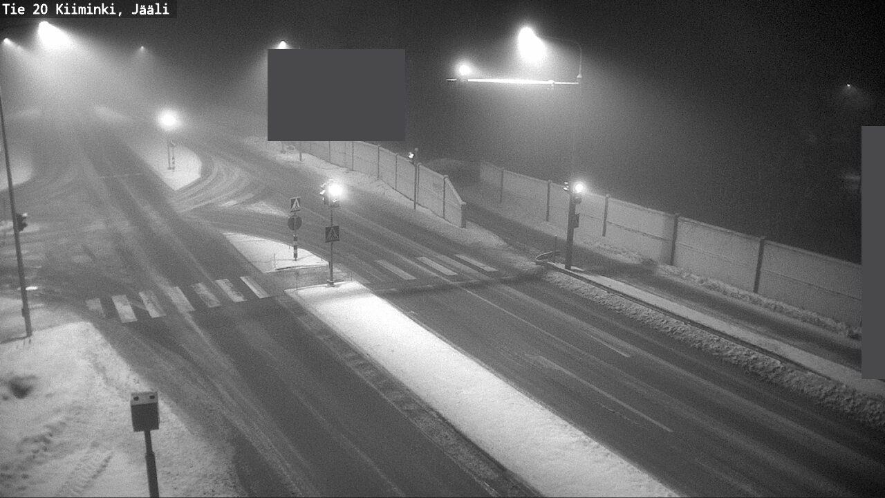 Weather Camera Image Road 20 Oulu Kiiminki, Jääli, Oulu, Pohjois-Pohjanmaa
